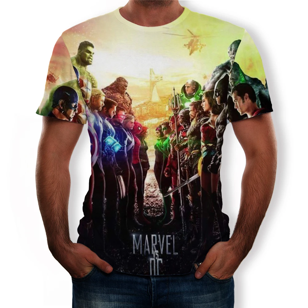 Avengers Movie Hero 3D T Shirt Casual O Neck Summer Short Sleeve T Shirt Fashion Street 3