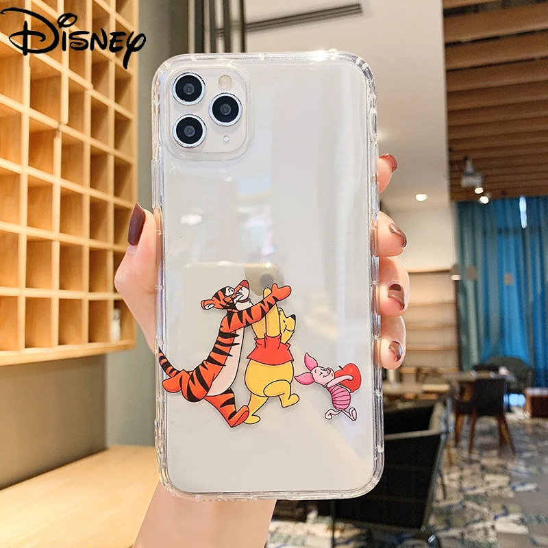 Disney Original Phone Cover For Iphone 11 Case 6s 7 8p X Xr Xs Xsmax 11pro Pooh Phone Case Phone Case Covers Aliexpress