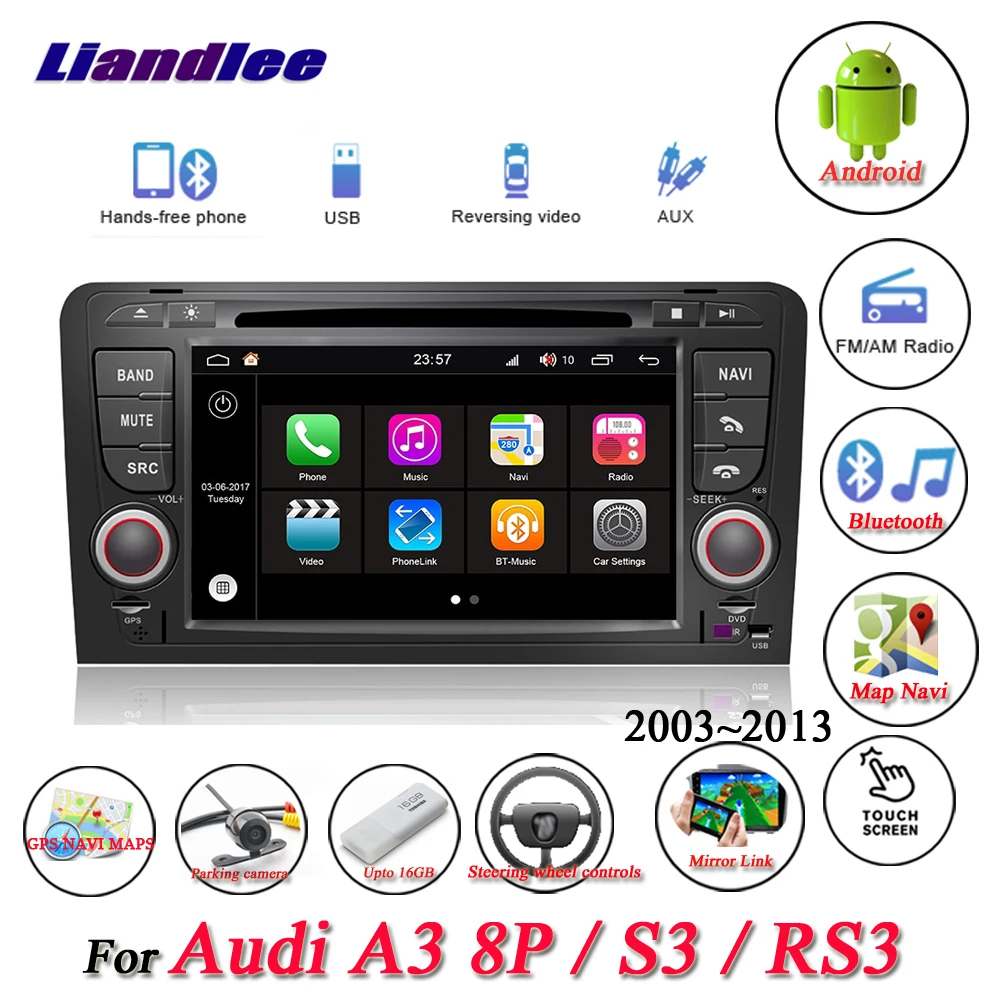Автомобильная Мультимедийная система Android для Audi A3/8P/S3/RS3 стерео Автомагнитола с