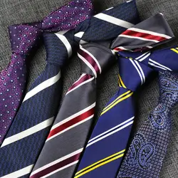 YISHLINE мужской тонкий галстук 6 см для мужчин узкий галстук Цветочные Галстуки в полоску тонкие синие фиолетовые Свадебные Галстуки со