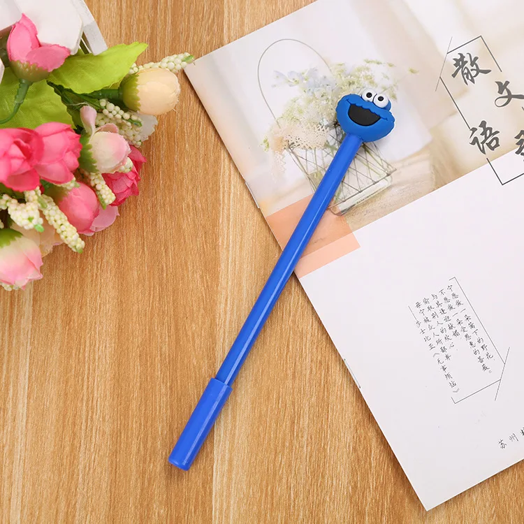 24 قطعة الإبداعية الكرتون سعيد التعبير هلام القلم لطيف طالب الإبداعية مكتب القرطاسية توقيع القلم بالجملة