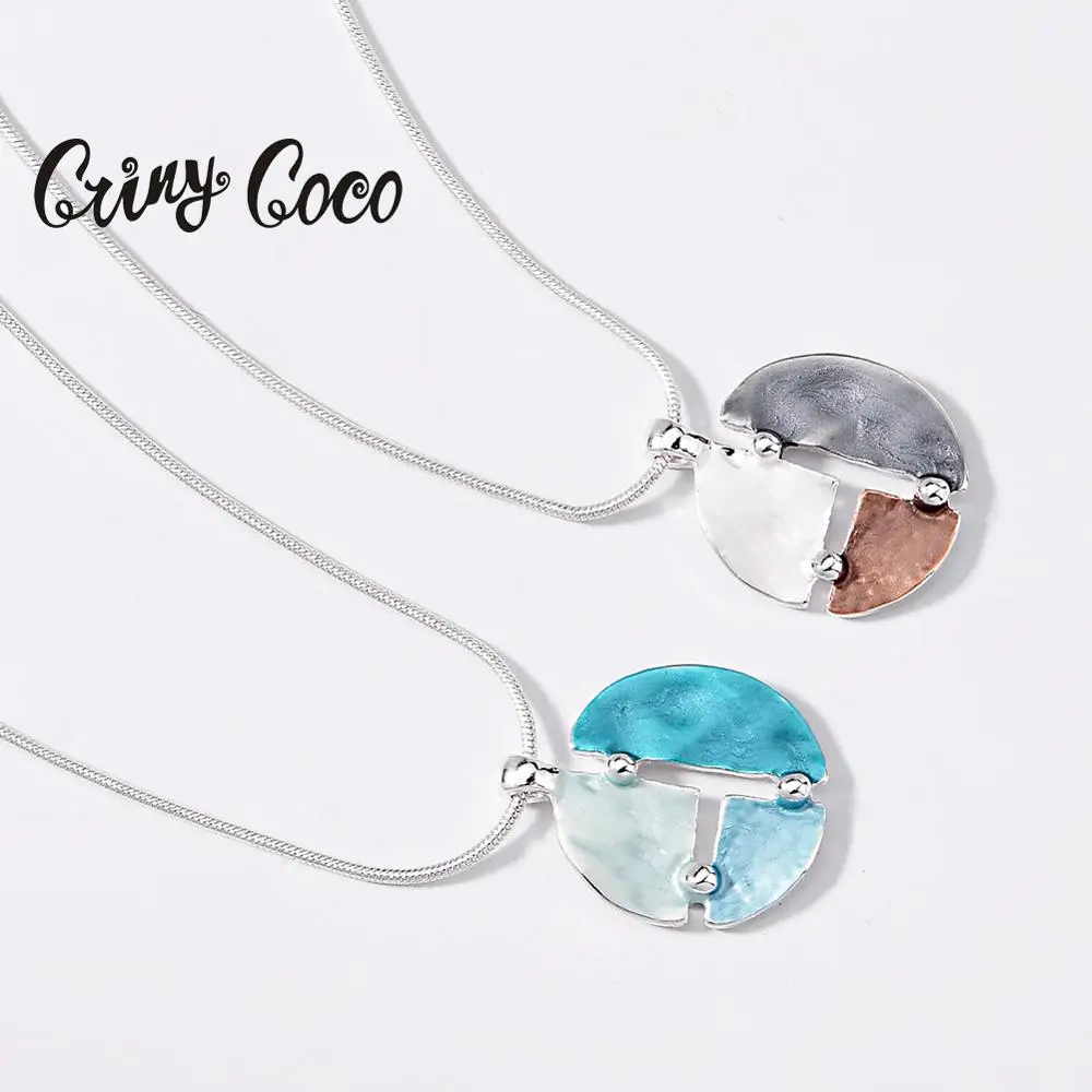 Колье с кулоном геометрической формы Cring Coco Трендовое колье чокер цепочкой под