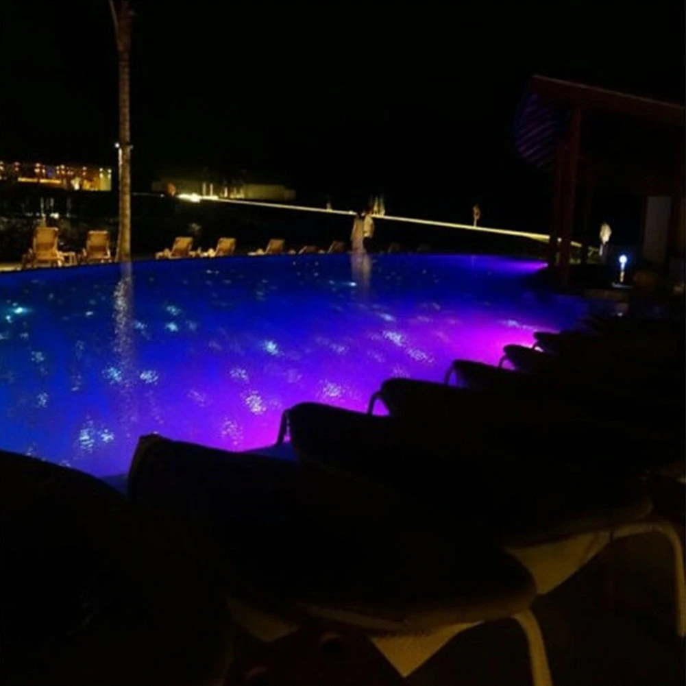 

12V 24W Underwater Light Swimming Pool Pond Outdoor RGB Garden Night Aquarium Remote Control Decoration Waterproof Colorful Led