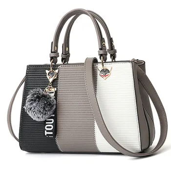 

Women's hair ball embellishment flap bags, party bag, purse, shoulder bags women's shoulder bag