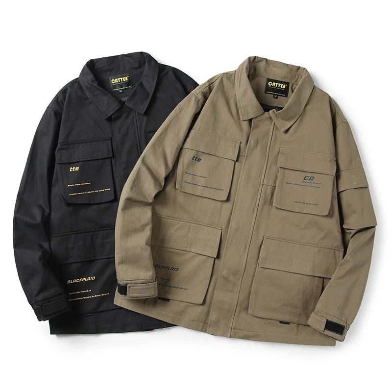 

City Where the Product Autumn New Style Multi-pockets Origional MEN'S Jacket Japanese-style Outdoor Jacket Popular Brand