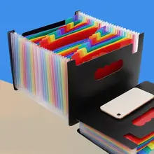 

Colorful A5 Document Organizer Multi-Layer Expanding File Receipt Folder Organizer Pockets Holder Carpeta Archivadora For Parper