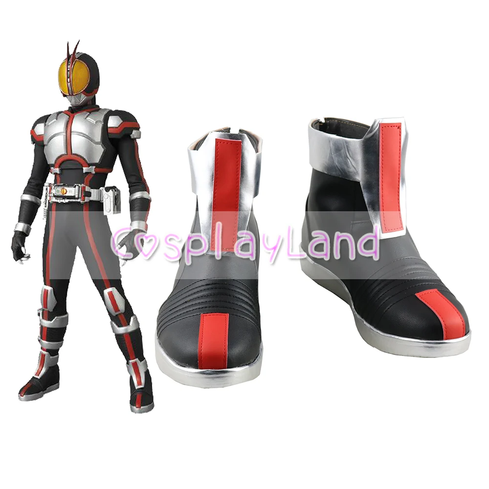 

Ботинки для косплея Kamen Rider в масках, ботинки для косплея, мужская обувь, индивидуальные аксессуары, обувь для Хэллоуина
