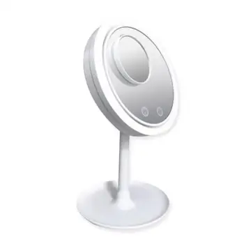 

5X Magnification Makeup Mirror Folding Mirror Practical Durable Multi Ffunction with Battery Powered Fan LED Light 35x20x3cm