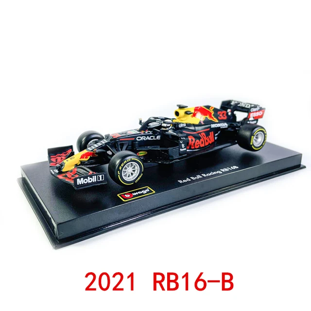 Bburago 1:43 2021 F1 Red Bull Racing RB16B 33# Max Verstappen Turkey Special Livery Racing Die Cast Model Alloy Car Toy RB16B-33