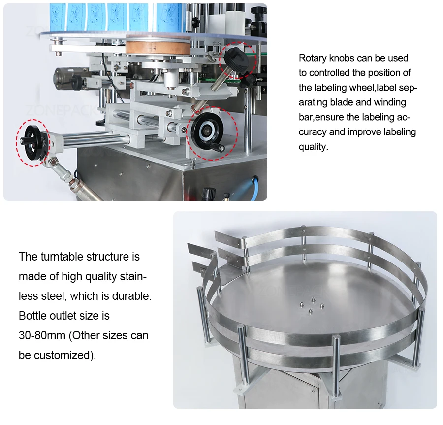 ZONEPACK Настольная автоматическая машина для розлива и укупорки напитков, растворителей, перистальтический насос для электронных соков, этикетировочная машина для производственной линии 