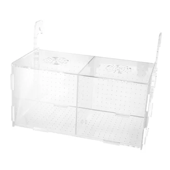 

1 Pc Fish Breeding Box Durable Transparent Floating Fish Hatchery Fish Tank Breeding Isolation Box for Pet Store Aquatic Shop Aq