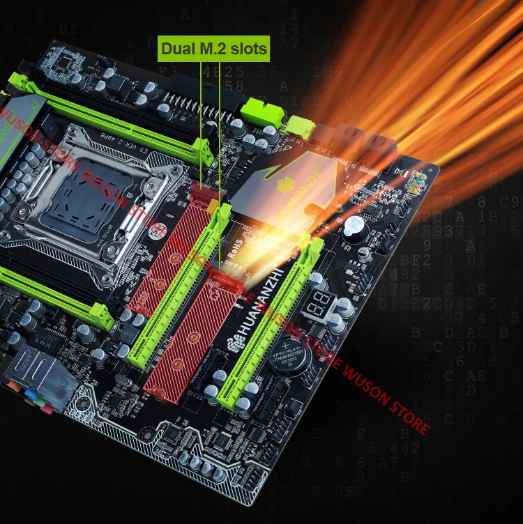 Материнская плата HUANAN V2.49 X79 процессор RAM combos Xeon E5 2640 V2 CPU (2*4G)8G DDR3 RECC memorry все хорошо