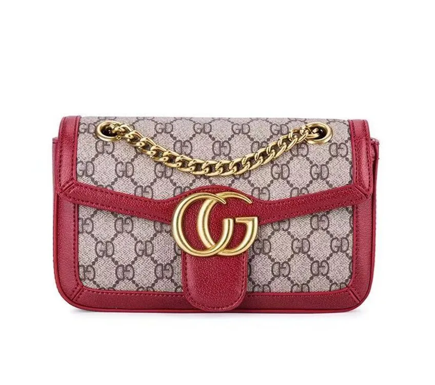

2019 New Style Trend Versatile Genuine Leather Bag with Chain Women's Cowhide Leather Single-shoulder Bag Bag Strap Logo
