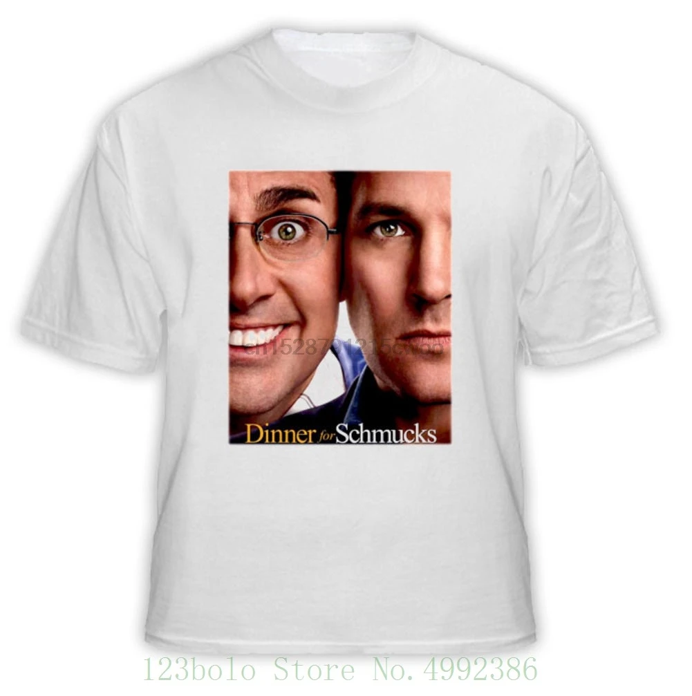 

Dinner For Schmucks Steve Carell Funny Movie T Shirt Fashion Cool Top Tee Mens