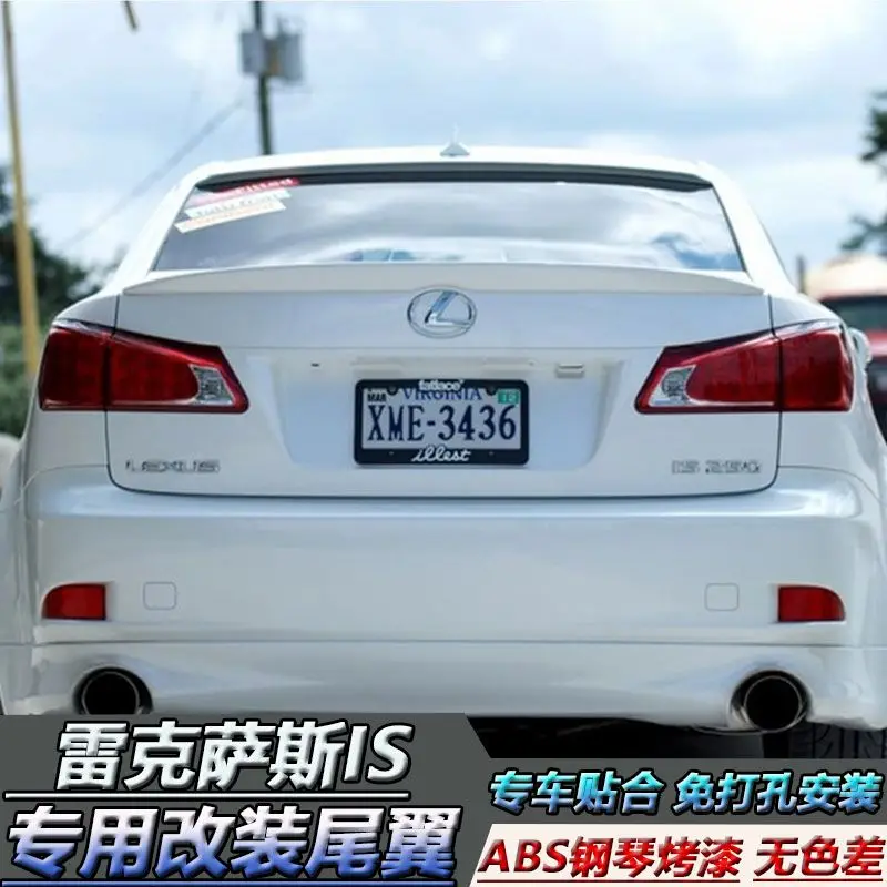 

For Lexus IS250 Spoiler ABS Material Car Rear Wing unpaint Color Rear Spoiler For Lexus IS250 IS300 Spoiler 2006-2011