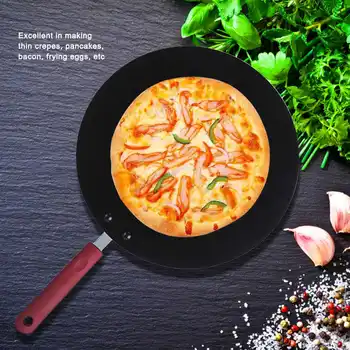 

Kitchen Cookware Cooking Wok Portable Crepe Maker Non-Stick Frying Pan Pancake Griddle Pan Mini Cooking Tool Kitchen Dining Bar