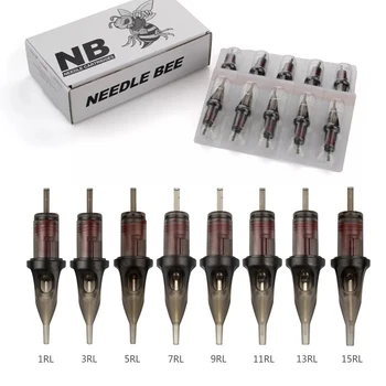 

One Box Of 20PCS Needles Cartridges Round Liner Tattoo Needle - Soft Edge Curved Round Liner 1/3/5/7/9/11/13/15 RL