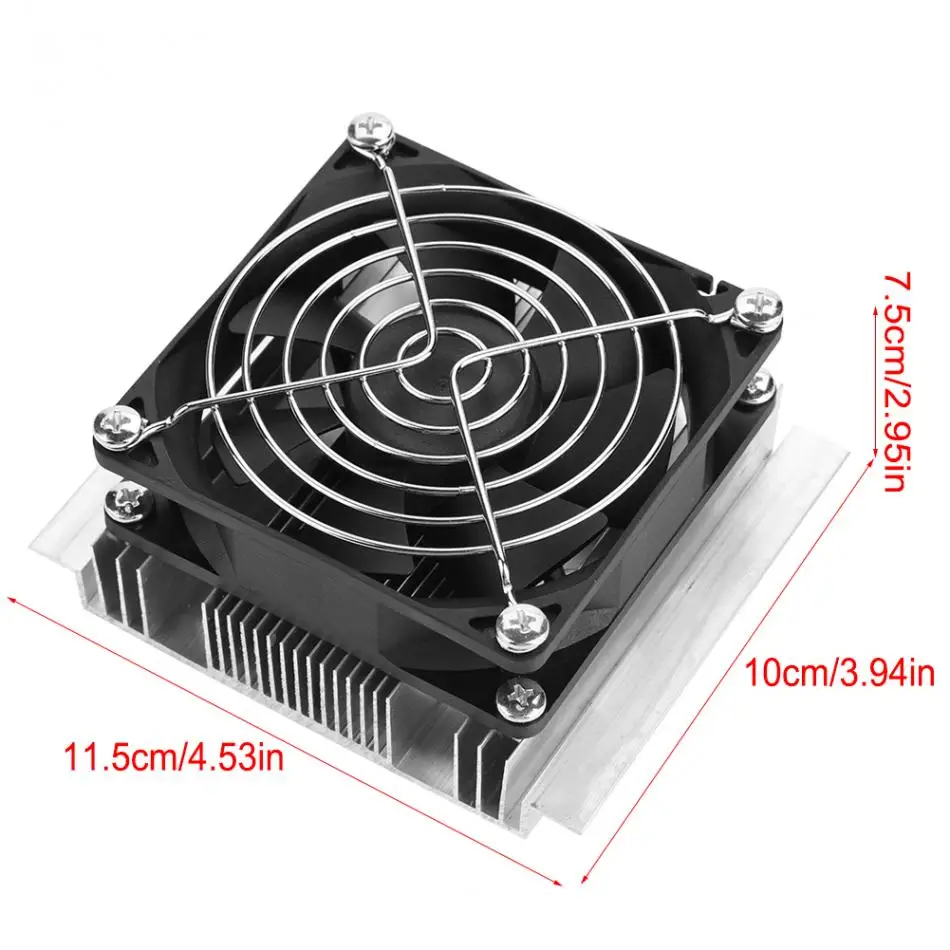 50W DIY Thermoelectric Cooler Cooling System Semiconductor Refrigeration System Kit Heatsink Peltier Cooler for 15L Water