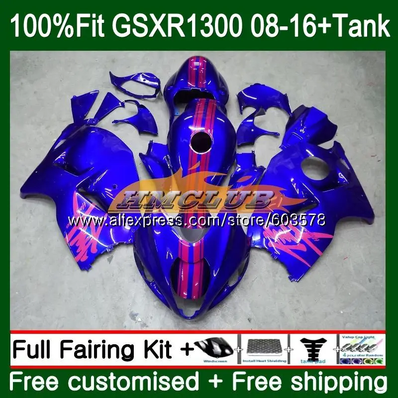 Инъекция для SUZUKI Hayabusa GSXR 1300 2008 2009 2010 2011 22CL.0 GSX R1300 GSXR1300 08 09 10 11 12 обтекатель синего