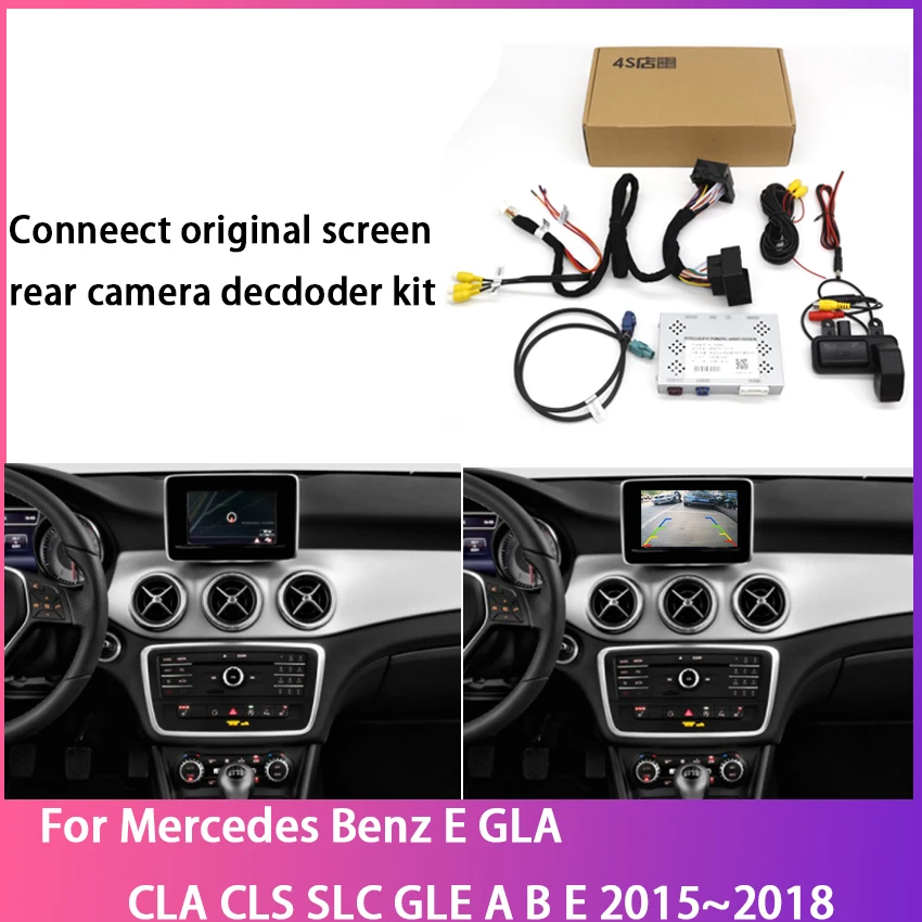 Auto Vista Posteriore Backup Telecamera Di Parcheggio Per Mercedes Benz E Gla Cla Cls Slc Gle A B E 2015 ~ 2018 Decoder Ccd Full Hd Accessori