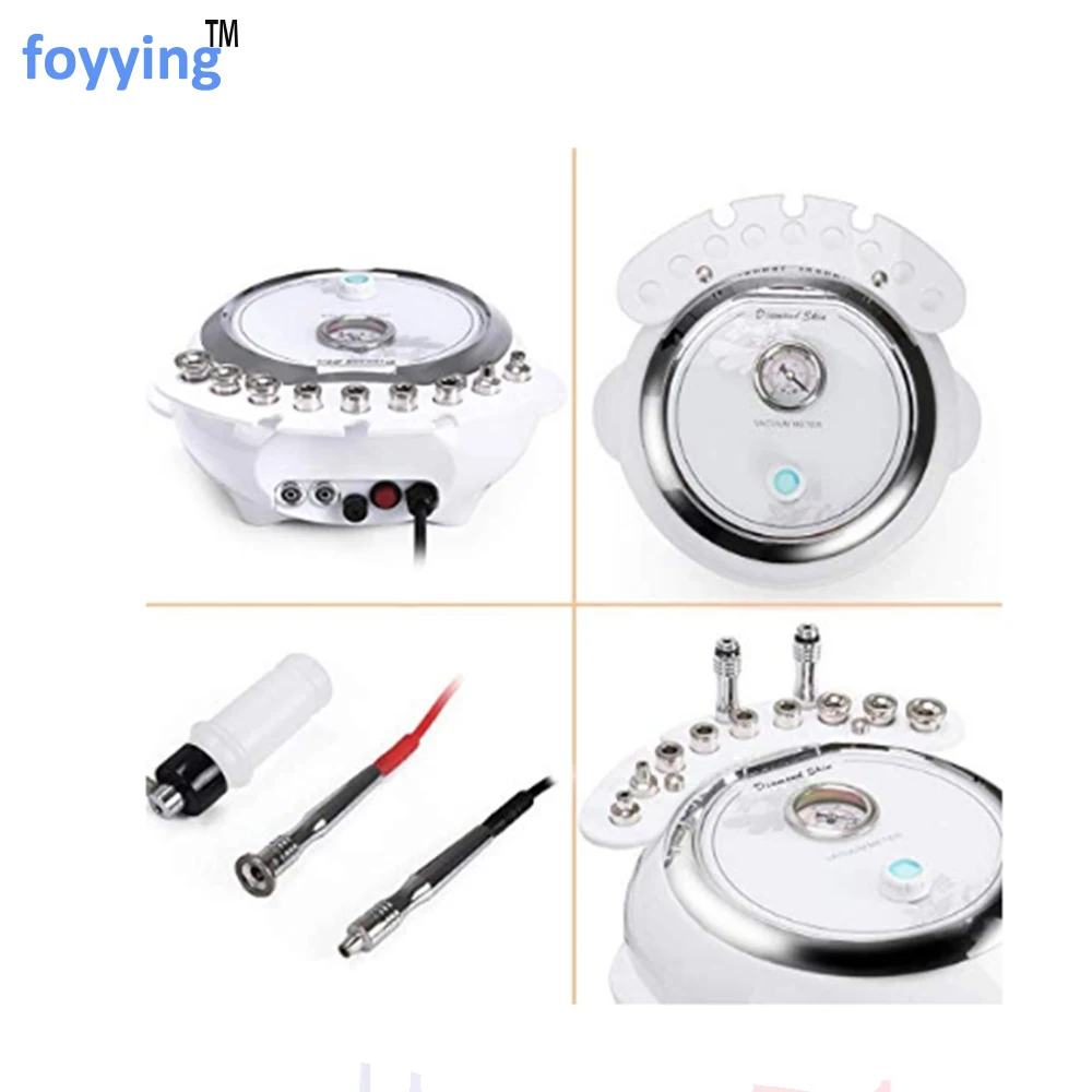 foyying 3 in 1 Diamond Microdermabrasion Machine Big Suction Facial Peeling Care Salon Equipment Vacuum Spray For Personal Home