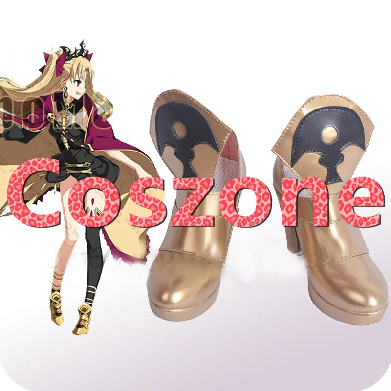 Fate Grand Order Lancer Ereshkigal Sprite2 Golden Cosplay Shoes (1)