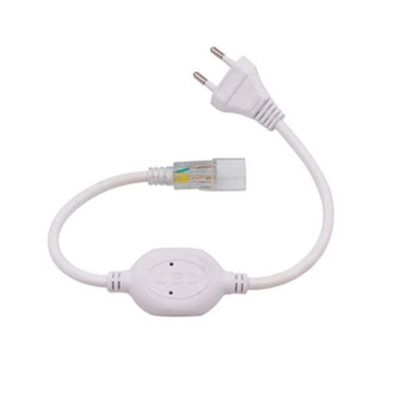 

LED neon plug Connectors electronic cable Data connection and socket wire EU PLUG or 360 Round Led Neon Tube