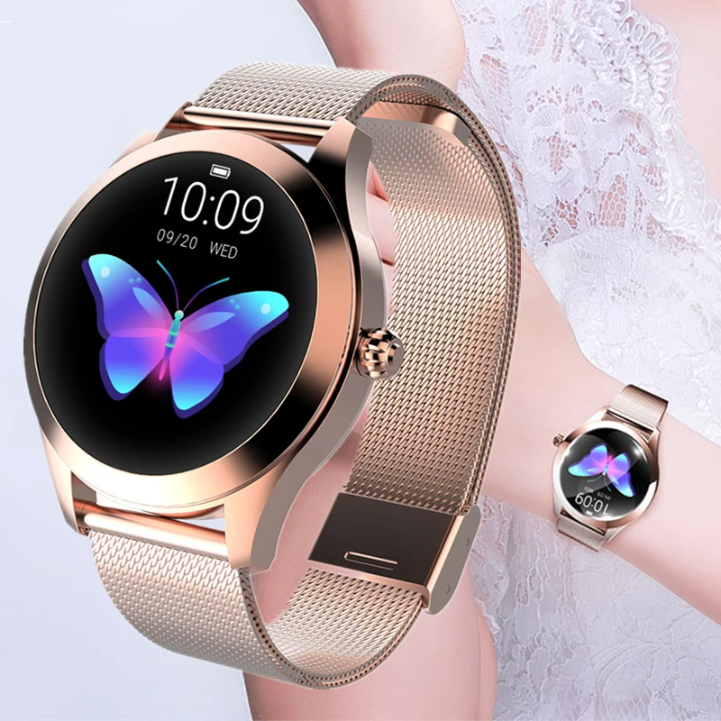 

KW10 Women's Smart Watch IP68 Waterproof Heart Rate Monitor Physiological Reminder for Android IOS Phone Smartwatch Bracelet