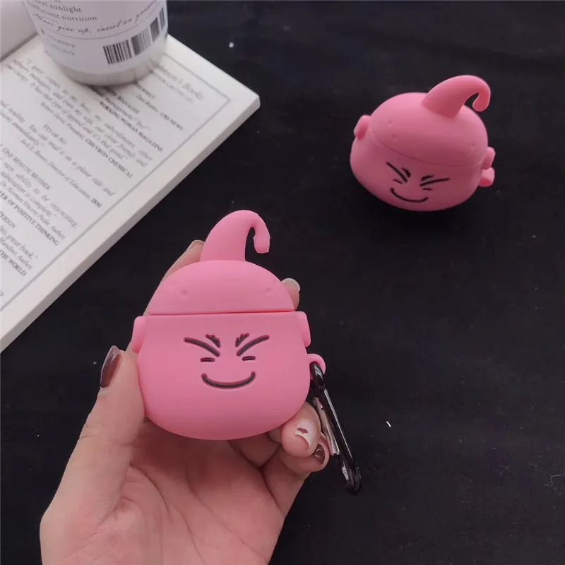Buu Чехол для наушников AirPods 2 Чехол Мультяшные наушники чехол для Apple Airpods силиконовый чехол для Air Pods Earpods наушники Coque - Цвет: Buu
