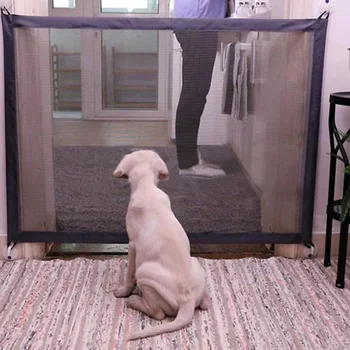 

Pet Barrier Portable Folding Breathable Mesh Net Dog Separation Guard Gate Pet Isolated Fence Enclosure Dog C1532 e