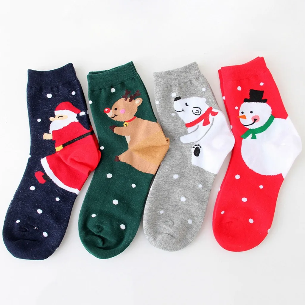 Детские носки, 12 пар, модные повседневные носки унисекс для мужчин и женщин, носки средней длины с рождественским принтом, горячая распродажа, L500930