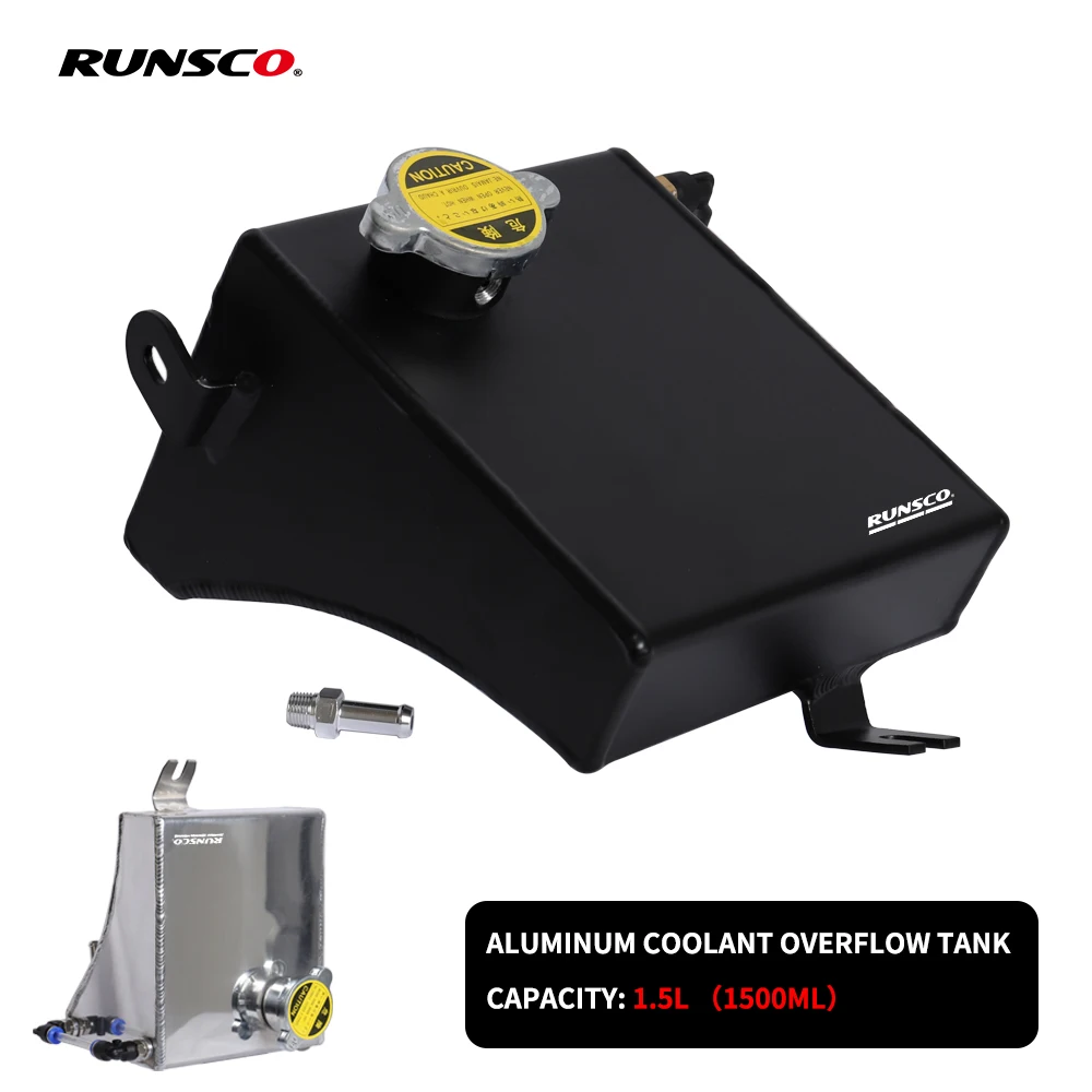 Aluminum Coolant Overflow Tank Reservoir Kit 240SX S13 SR20DET KA24DE