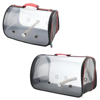 

Portable Breathable Outdoor Bird Travel Bag Foldable Pet Parrot Cage with Standing Bar Bird Cage Home Decoration