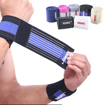 1Pcs Elastische Bandage Polssteun Sport Zelfklevende Wrap Tape Polsband Knie Protector Bands Enkel Been Elleboog Pols Kalf brace