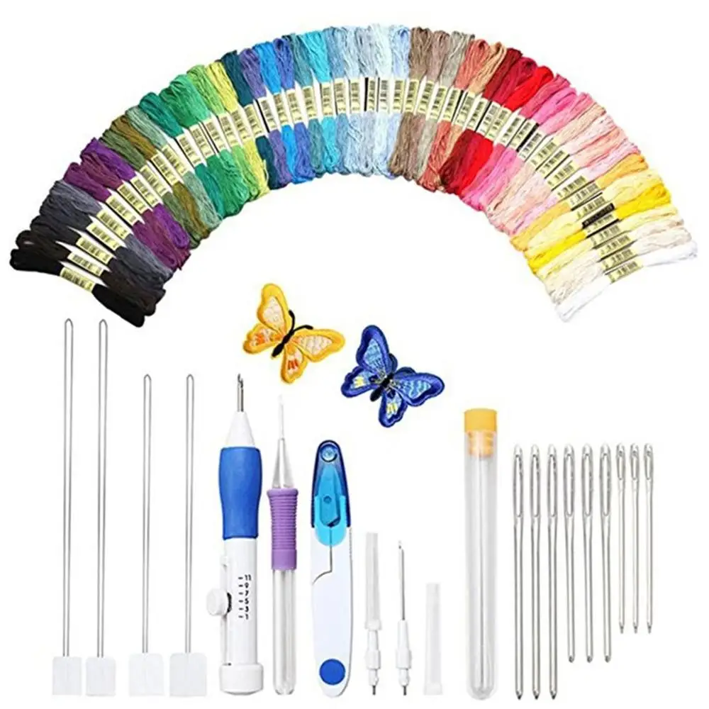 

Creative Russian Embroidery Stamping Tool Set Embroidery Needle Set Multi-Needle With Storage Box Embroidery Tool