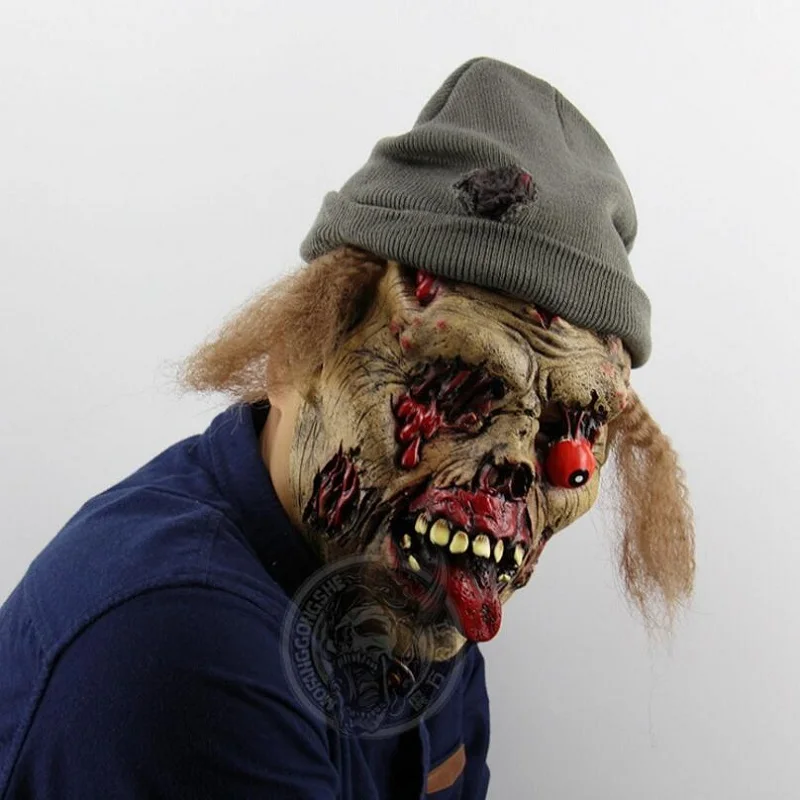 Хэллоуин, ужасная маска зомби-маски вечерние косплей, кровавое противное гнить лицо страшная маска маскарадная тушь для ресниц Террор Маска латекс