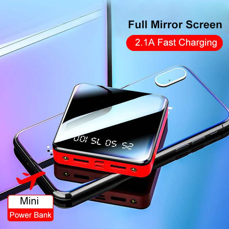 

20000mah Mini power bank Unique Design External Battery Pack Powerbank For iPhone Android Xiaomi Smart Phone Poverbank