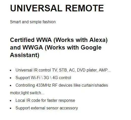 remoto universal rf controle mini sensor alexa