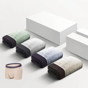 

4pcs/lot Men Boxer Underwear Boxers Men Comfortable Panties Underpants Cueca Boxershorts Homme Man Underwear Male underpants