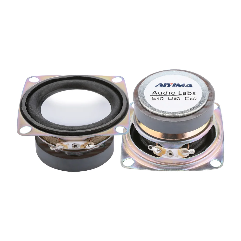 

AIYIMA 2Pcs 2 Inch 52MM Portable Full Range Audio Speaker 4 Ohm 3W Sound Speaker Amplifier Home Theater Loudspeaker