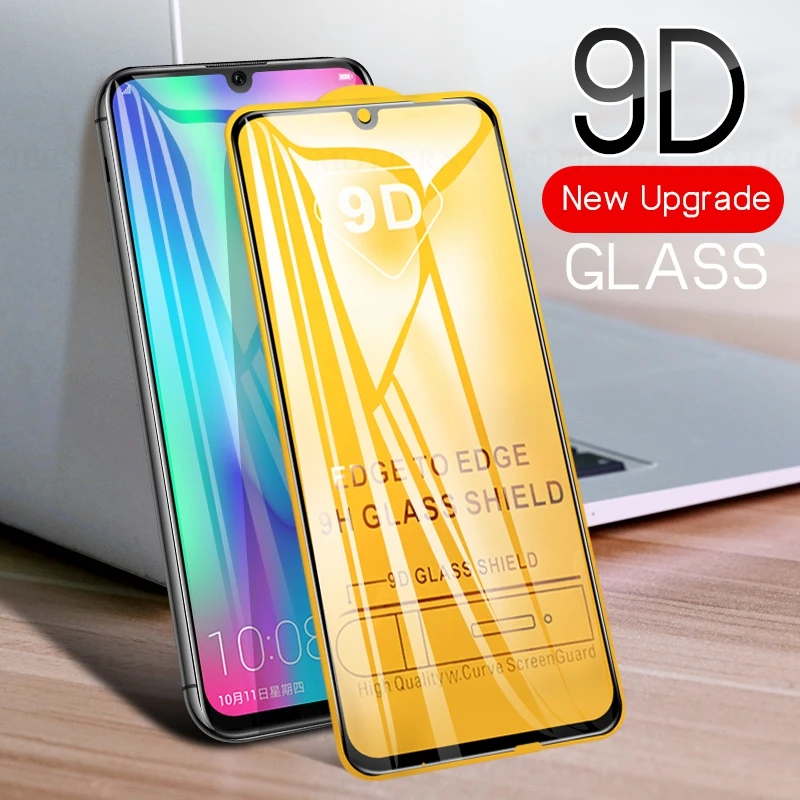 Защитное стекло 9D для Huawei Honor 8X 9 Lite 20 закаленное с полным покрытием V20 Pro 10 P Smart 2019 |