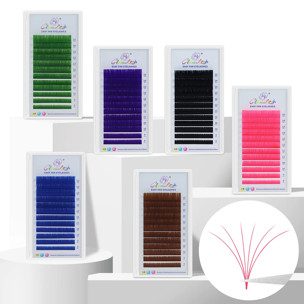 GLAMLASH розовые легкие накладные ресницы для наращивания ресниц самостоятельного