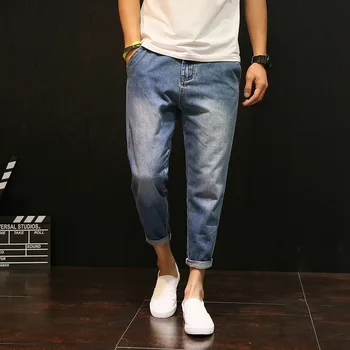 

High Quality Spring Summer Casual Washing Vintage Hip Hop Student Teenagers Thin Jeans Men Loose Harem Pants Male