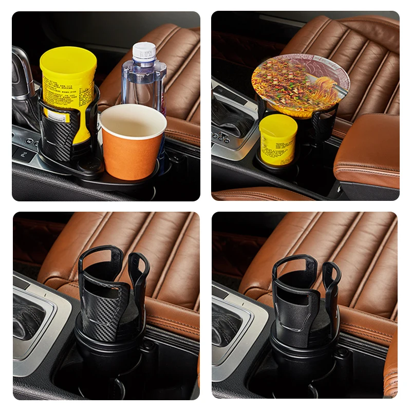 Drink Cup Holder 2 in 1 Car Cup Holder Expander 360 Degree Adjustable