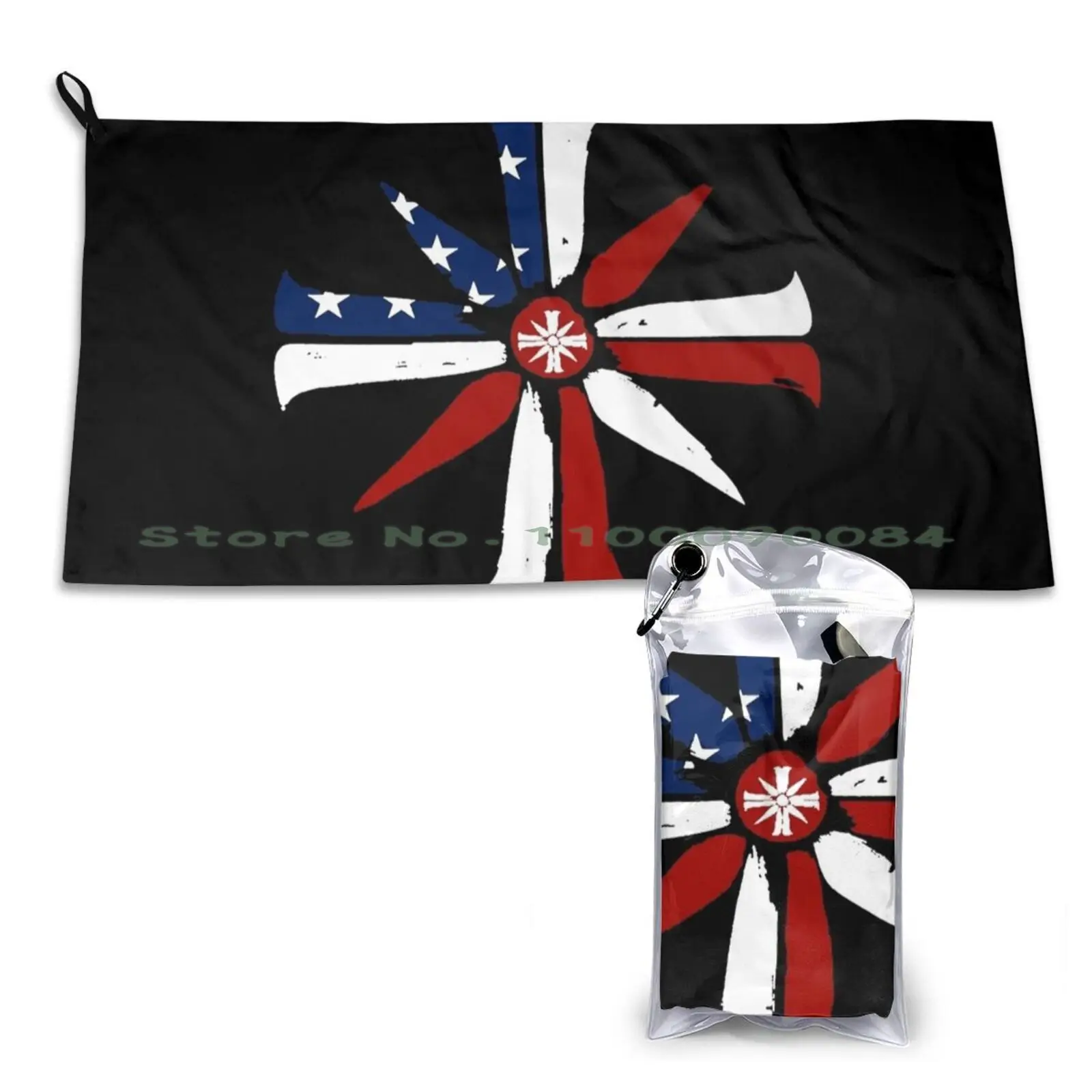 Cult Symbol Asciugamano Ad Asciugatura Rapida Palestra Bagno Sportivo Portatile Far Cry 2 New Dawn 6 Cult Movie America Action Church Game Saga 5