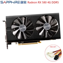 Видеокарта SAPPHIRE AMD Radeon RX 580 4GB 256bit игровые видеокарты б/у RX580 игровые ПК видеокарты GPU RX580 4GB GDDR5