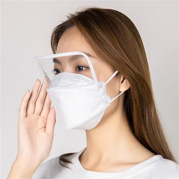 

Protective Face Mask With Eyes Shield Non-woven Fabric Adult Dustproof Mouth Muffle Scarf Mascarillas Reutilizables Face Mask