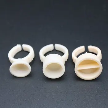 

100 pcs Silicone Pigment Rings Microblading Tattoo ink Cup Holder Permanent Makeup lnk Rings for Eyelash Extension