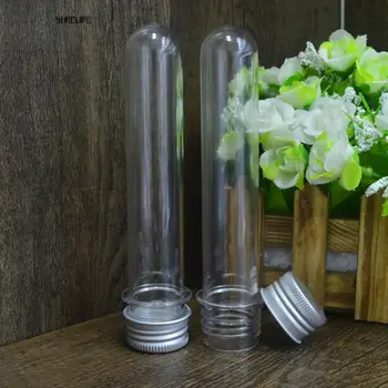 

10pcs PLASTIC TEST TUBES METAL SCREW Wedding Bomboniere party Lollies 40ml