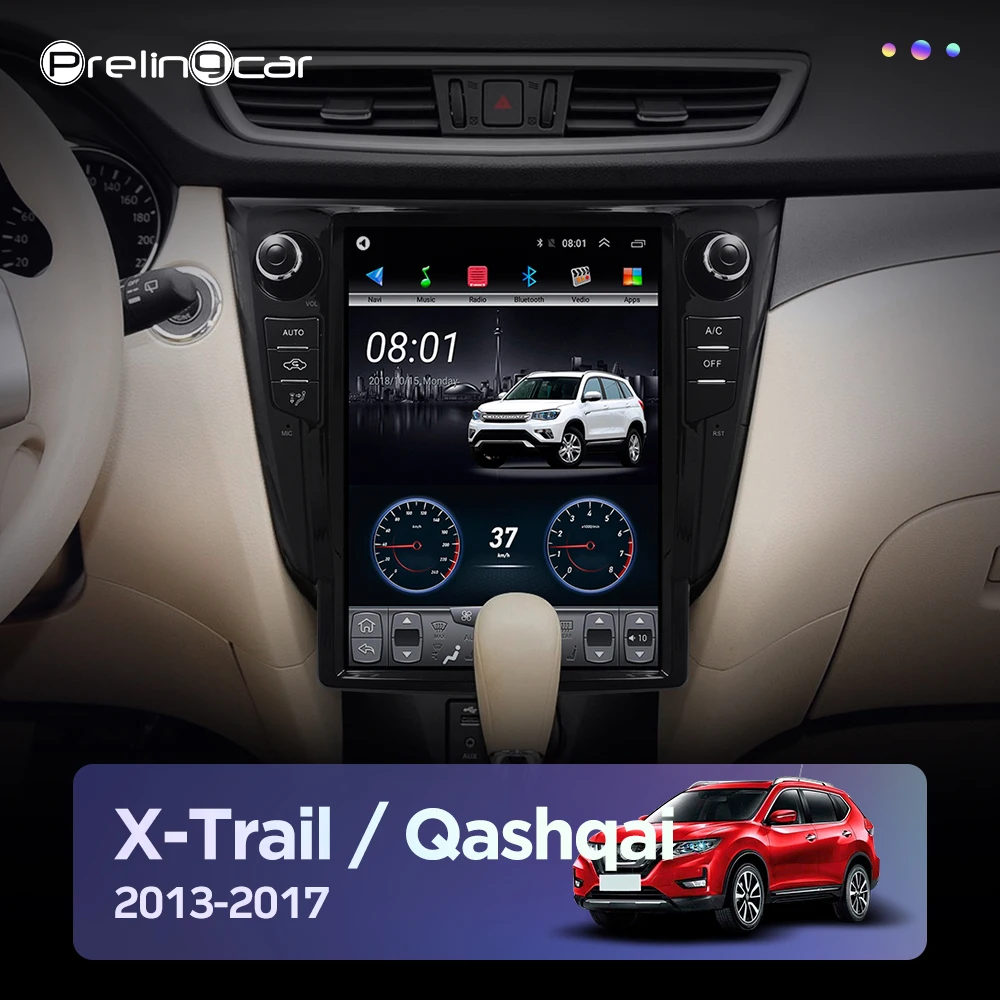 Мультимедийный видеоплеер для Nissan X trail Qashqai 12 1 9 с вертикальным экраном 2013 дюйма 4G